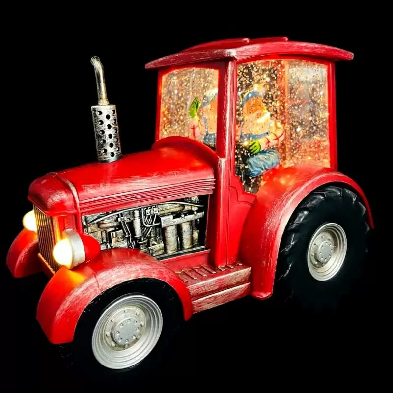 Xmas Tractor Red