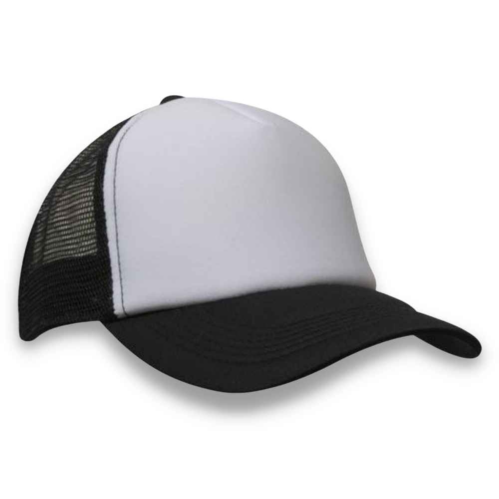 Trucker Cap White & Black