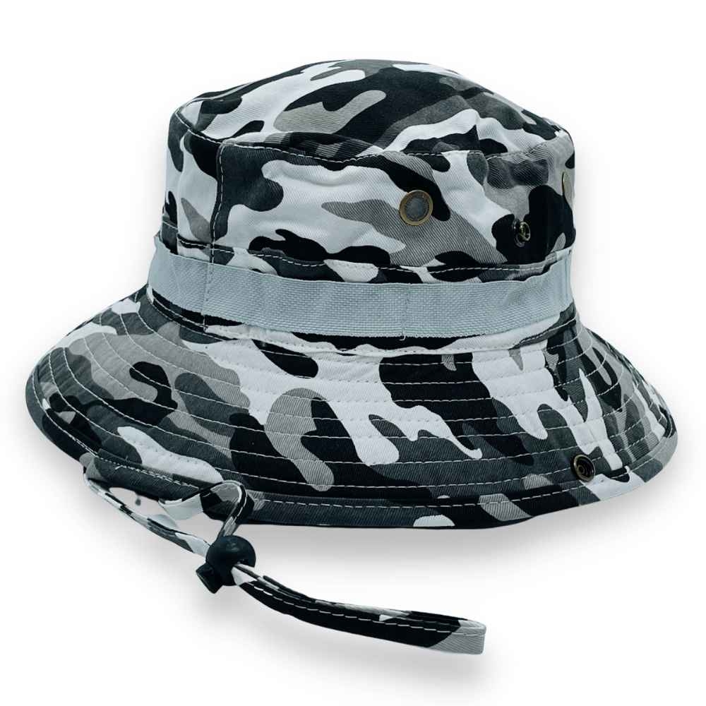 Desert Bucket Hat Grey Camo