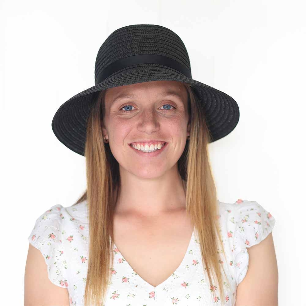 Marisha summer hat in black