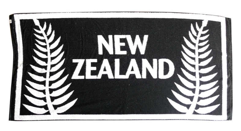 Fern Towel Black/White 