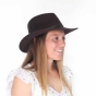 INDY FELT HAT CHOCOLATE SPF 50+