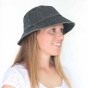Stonewash Black Bucket Hat