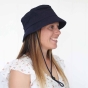 NAVY BUCKET HAT