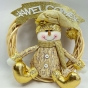 XMAS GOLD DOORHANGER (Santa)